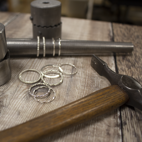 Silver Stacking Rings Workshop - afternoon of Friday 25th October 2024